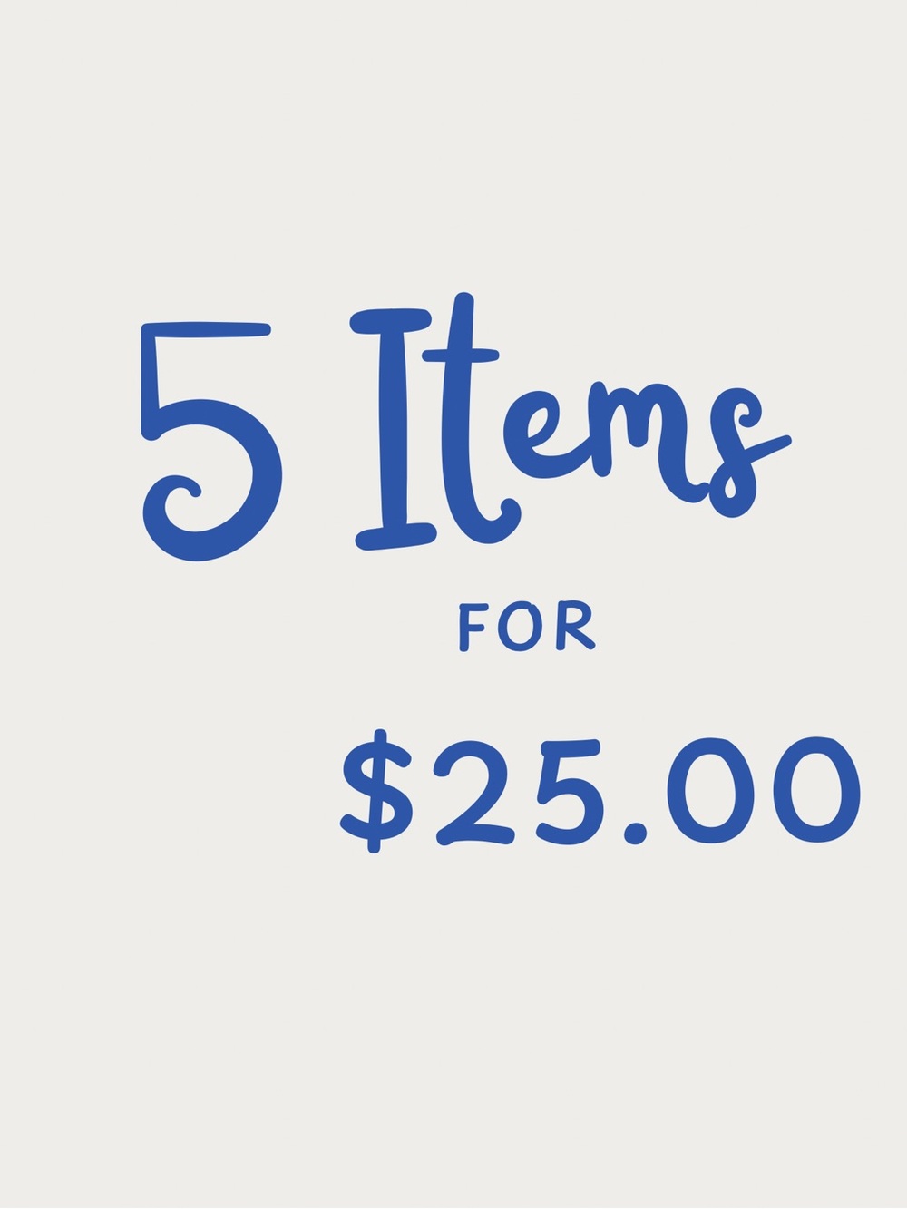 🌵 FIVE Items for $25.00!  Look for the little cactus on all listings that apply!